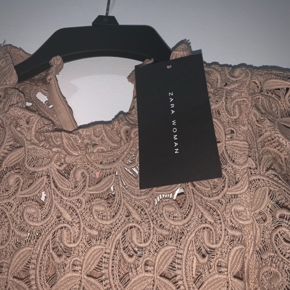 🔥NWT PLUSH EVENING DRESS- ZARA 🔥 - Picture 2 of 4